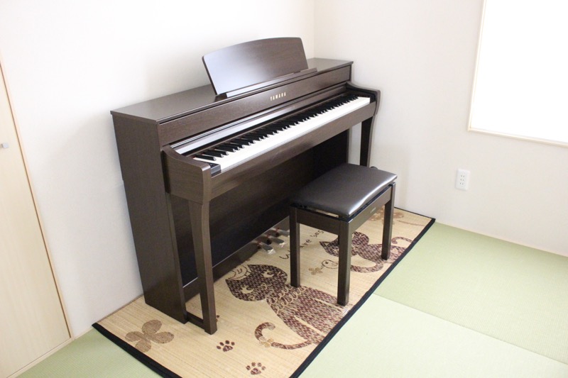 和室とピアノ