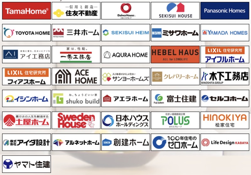 タウンライフ家づくり_掲載ハウスメーカー